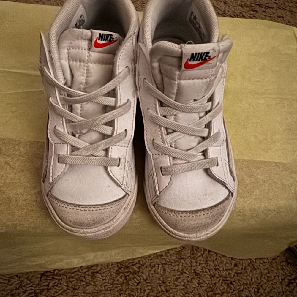 Nike white high top blazers
